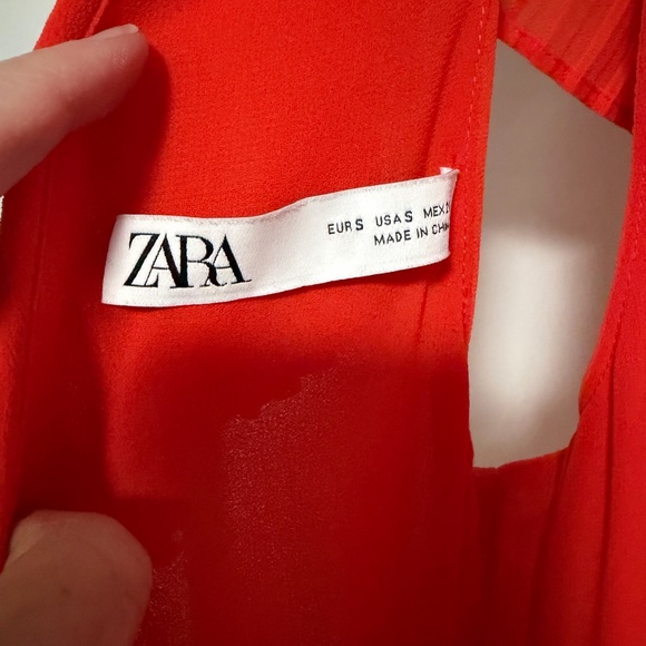 Zara Vibrant Red Maxi Dress - Picture 9 of 16